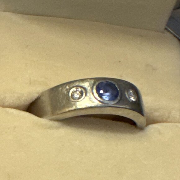 Men's Wedding Band and Matching Women's Engagement Ring/Wedding Band